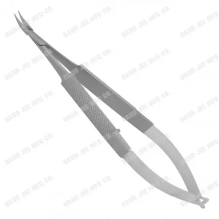 CJC Instruments Reusable Barraquer Needle Holder Curved without Lock