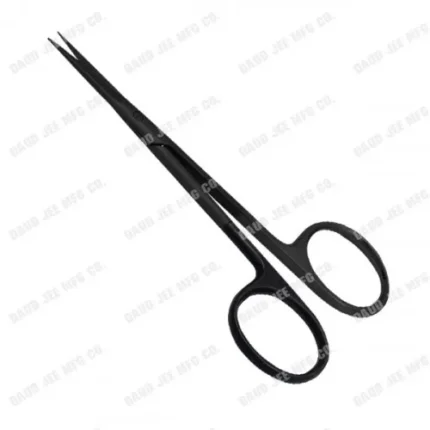 CJC Instruments Reusable Black Coated Supercut Scissors Curved