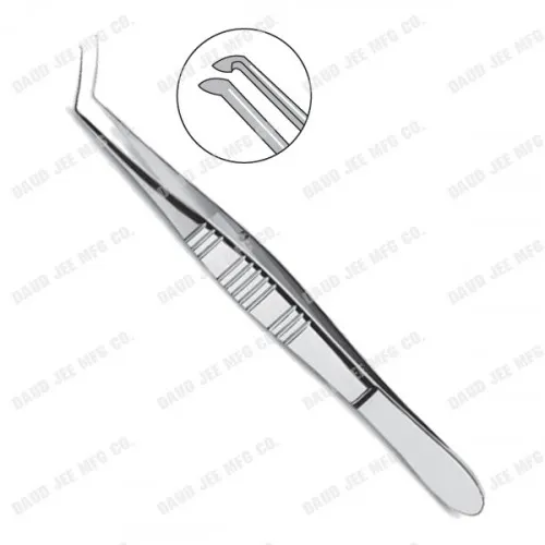cjc_instruments_reusable_capsulorhexis_forceps_11mm_angled_n CJC Instruments Reusable Capsulorhexis Forceps 11mm Angled Notched Tips