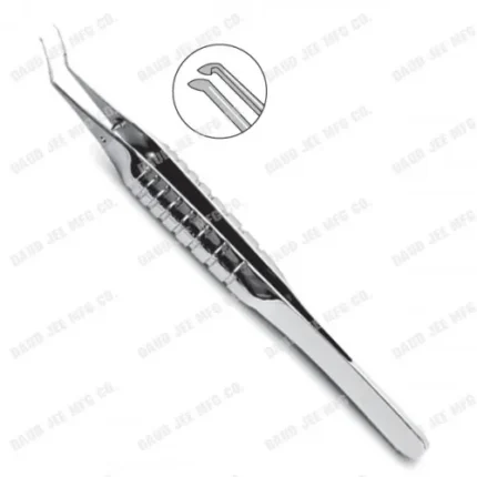 CJC Instruments Reusable Capsulorhexis Forceps 11mm Angled Sharp Tips