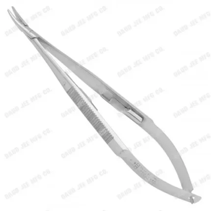 CJC Instruments Reusable Castroviejo Needle Holder Standard Curved without Lock