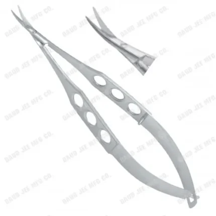 CJC Instruments Reusable Castroviejo Scissors Curved Medium Blades
