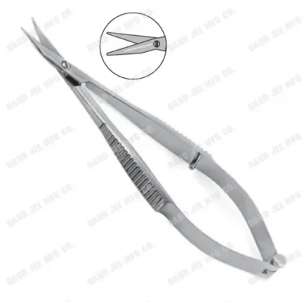 CJC Instruments Reusable Conjunctival Scissor Curved Blunt Short