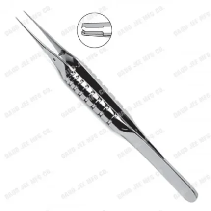 CJC Instruments Reusable Corneal Forceps 0.12mm with Tying Platform Ergonomic