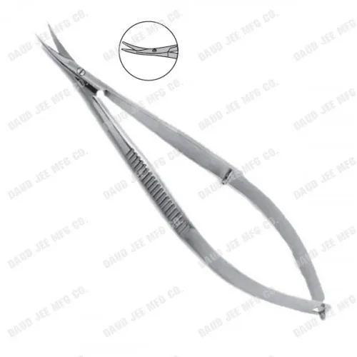CJC Instruments Reusable Corneal Scissor Curved Blunt Blades