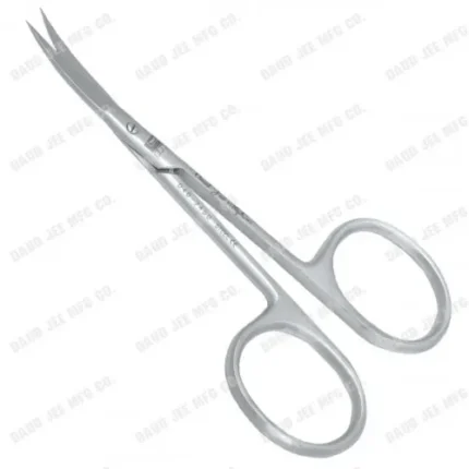 CJC Instruments Reusable Eye Scissors Large Rings Curved