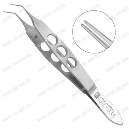CJC Instruments Reusable Haberie-McPherson Lens Holding Forceps 7.5mm Long