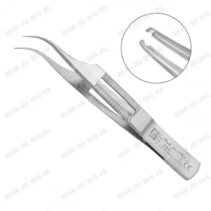 CJC Instruments Reusable Hoskin #16 Tissue Forceps Curved