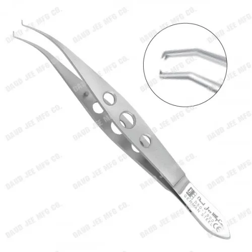 CJC Instruments Reusable Hyde Corneal Forceps 0.12mm