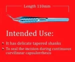 CJC Instruments Reusable Inamura Capsulorhexis Forceps Cross Action Round Titanium_extra_2