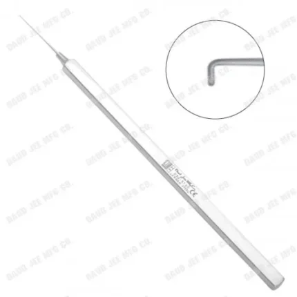 CJC Instruments Reusable Jaffe Lens Manipulating Hook 0.15mm Diameter Blunt Tip