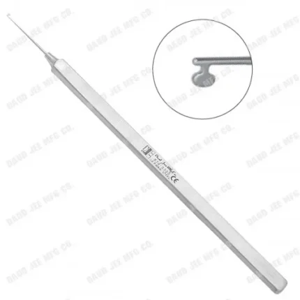 CJC Instruments Reusable Kuglen Iris & Lens Hook Straight Flat Handle