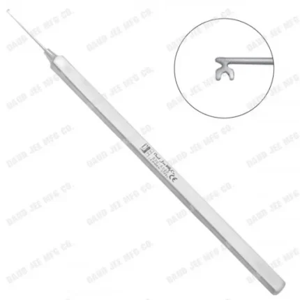CJC Instruments Reusable Kuglen Iris Hook & Clover Leaf Shape Straight Flat Handle