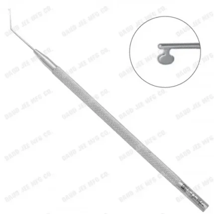 CJC Instruments Reusable Kuglen Iris Hook & Lens Angled Round Handle