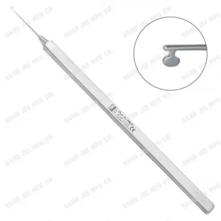 CJC Instruments Reusable Kuglen Iris Hook & Lens Straight Round Handle with Guard
