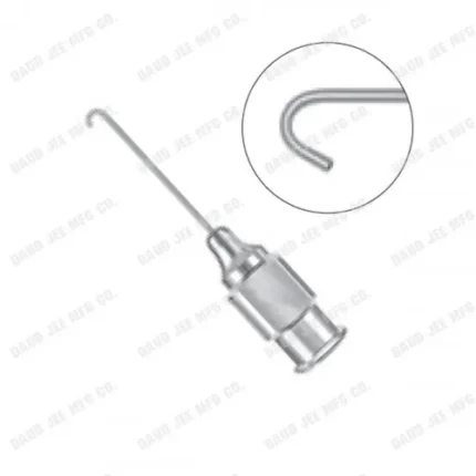 CJC Instruments Reusable McIntyre Binkhorst Cannula 26G Angled Left