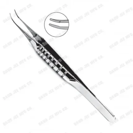 CJC Instruments Reusable McPherson Tying Forceps Ergonomic Handle 7mm Curved