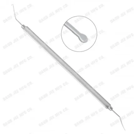 CJC Instruments Reusable Milder Phaco Chopper 60 Degree Double-End Bevelled Distal Tip / Long Spatula Left Handed