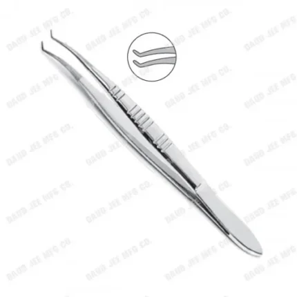 CJC Instruments Reusable Rigid Diameter IOL Implantation Forceps Angled