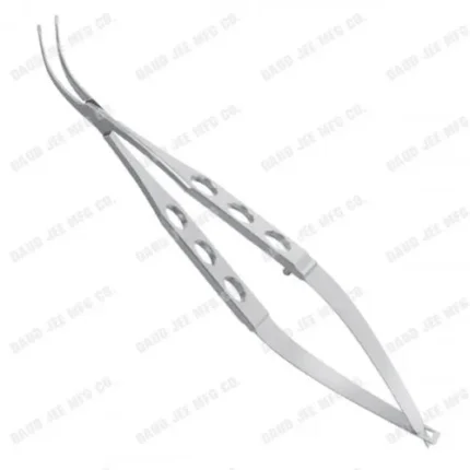 CJC Instruments Reusable Shepard Lens Holding Forceps Curved