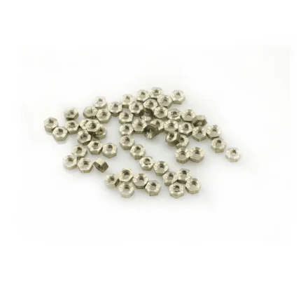 Nuts Silver 1.17mm - 100 Pack