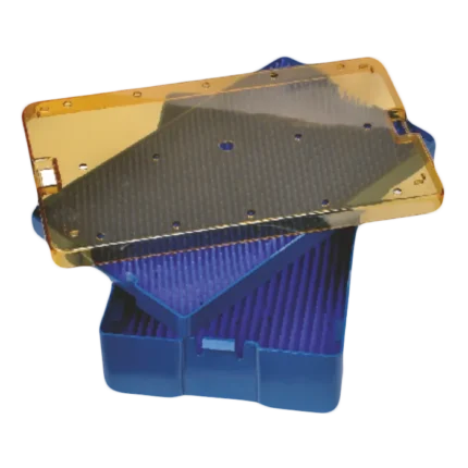 Ophtechnics Sterixx Plastic Sterilisation Deep Tray with Insert - 15.2 x 25.4 x 5.7cm