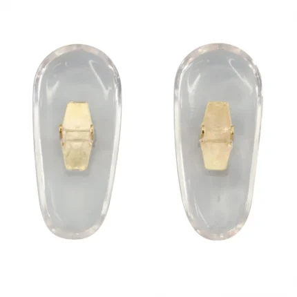 PVC-Pads Crimp-on 17mm (10prs) Gold