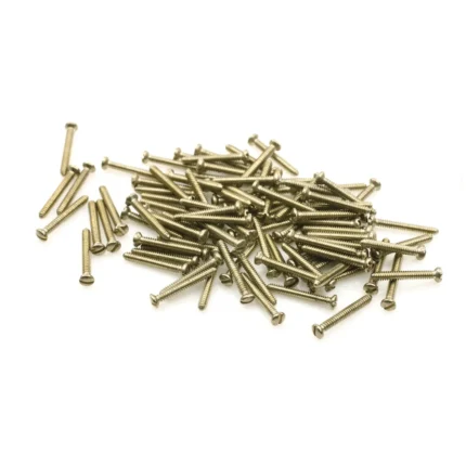 Rimless Nickel Screws 1.17 x 15mm 100 pack