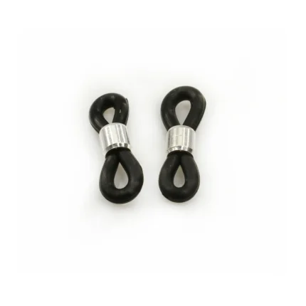 Rubber Eyeglass Grips SILVER