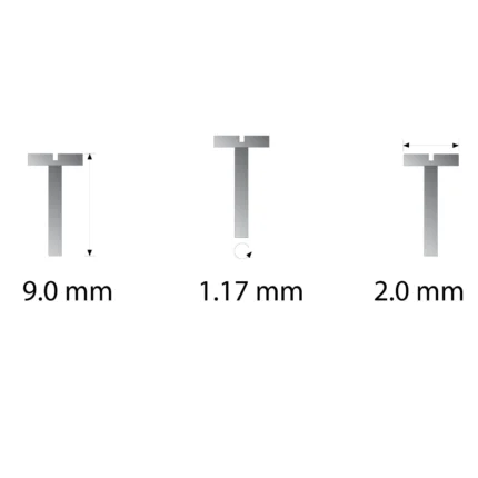 Screws 2.5mm x 1.17 x 9mm Gold - 100pack_extra_1