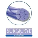 SMI Surgicryl 910 7/0 Suture, side cutting spatula 3/8 circle double-armed 6mm needle, 45cm length (Box of 12)_extra_1