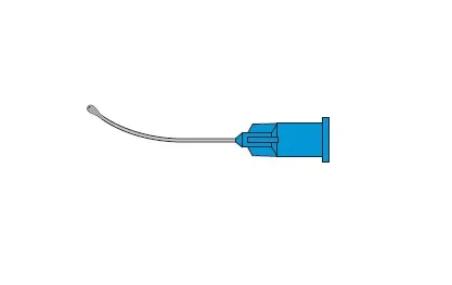 Surgistar Capsule Polisher Olive Tip 23G Capsule Polisher Cannula Curved (Box of 10)